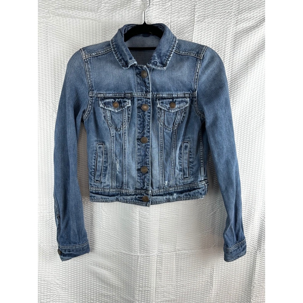American Eagle Outfitters Women's Button Front‎ Denim Jean Jacket Size: SP
